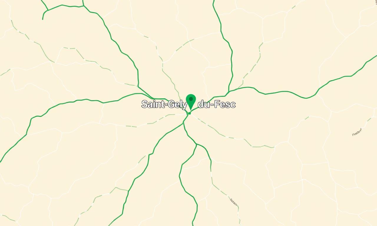 Carte de Saint-Gély-du-Fesc, Occitanie